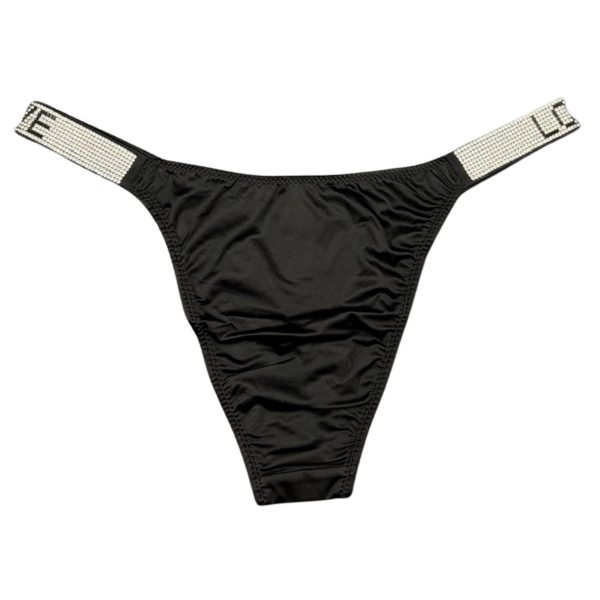 GLOW LACE CRYSTAL STRAP THONG — 7 Pack