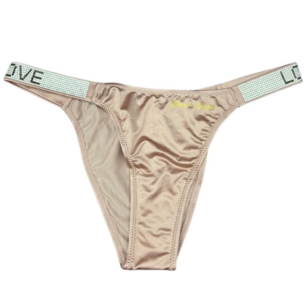 GLOW LACE CRYSTAL STRAP THONG — 7 Pack