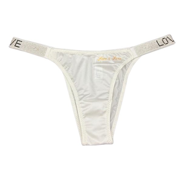 GLOW LACE CRYSTAL STRAP THONG — 7 Pack