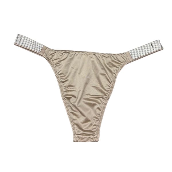 GLOW LACE CRYSTAL STRAP THONG — 7 Pack